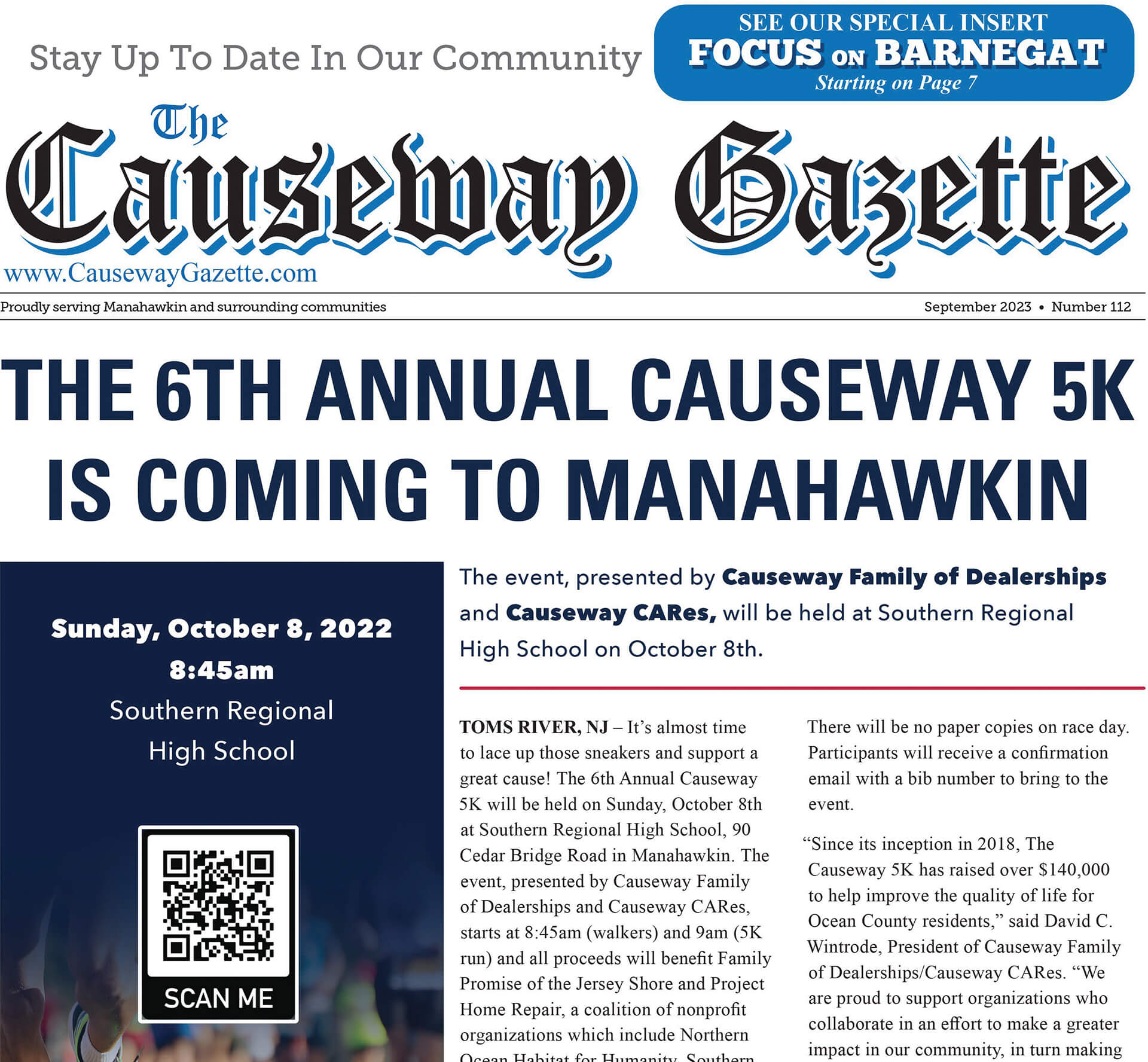 The 6th Annual Causeway 5K is coming to Manahawkin